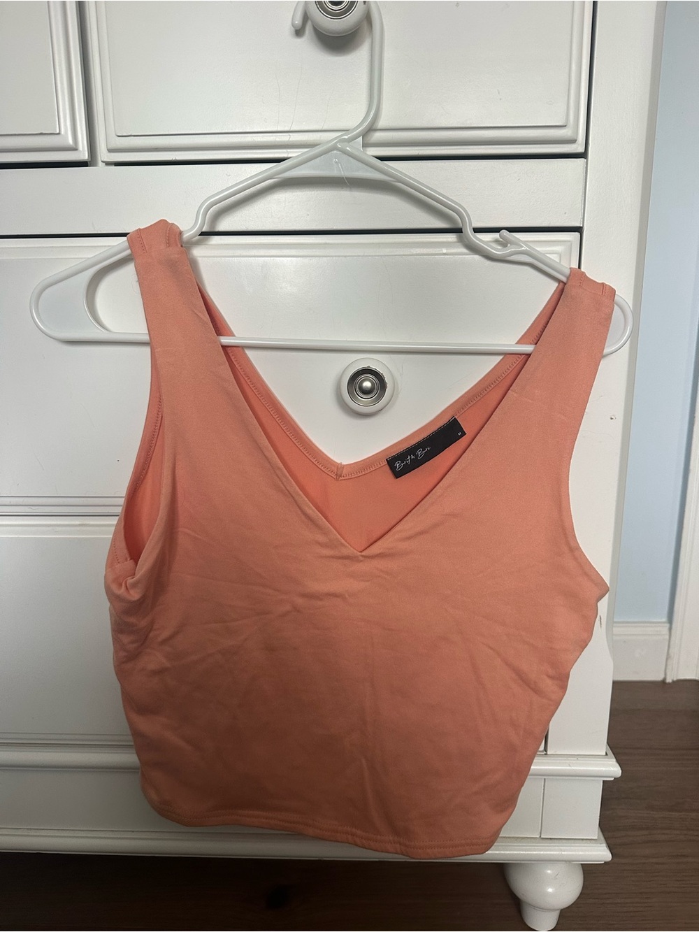 Cozy V-Neck Coral Tank Top -